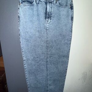 High-Waisted Good American Denim Skirt